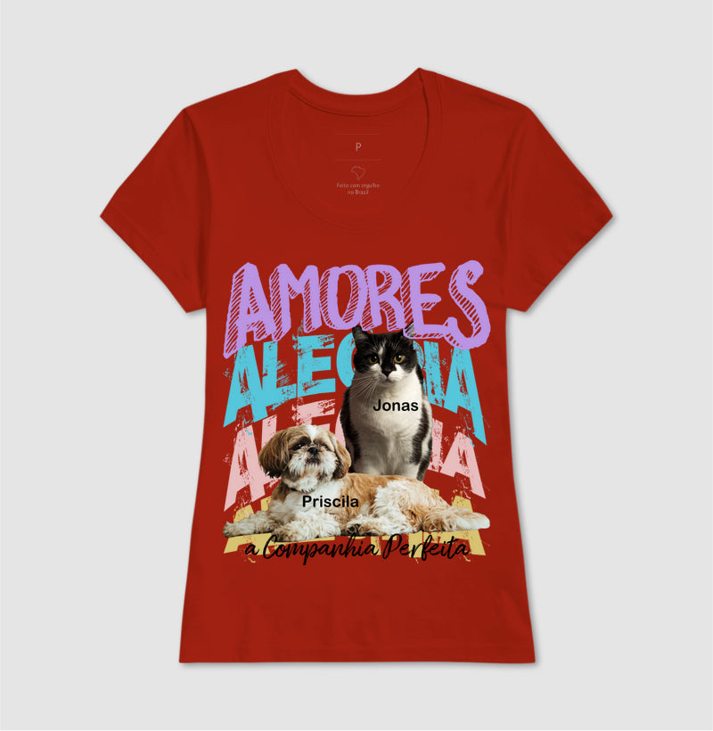 Camiseta Personalizada Bootleg Pets - até 6 fotos