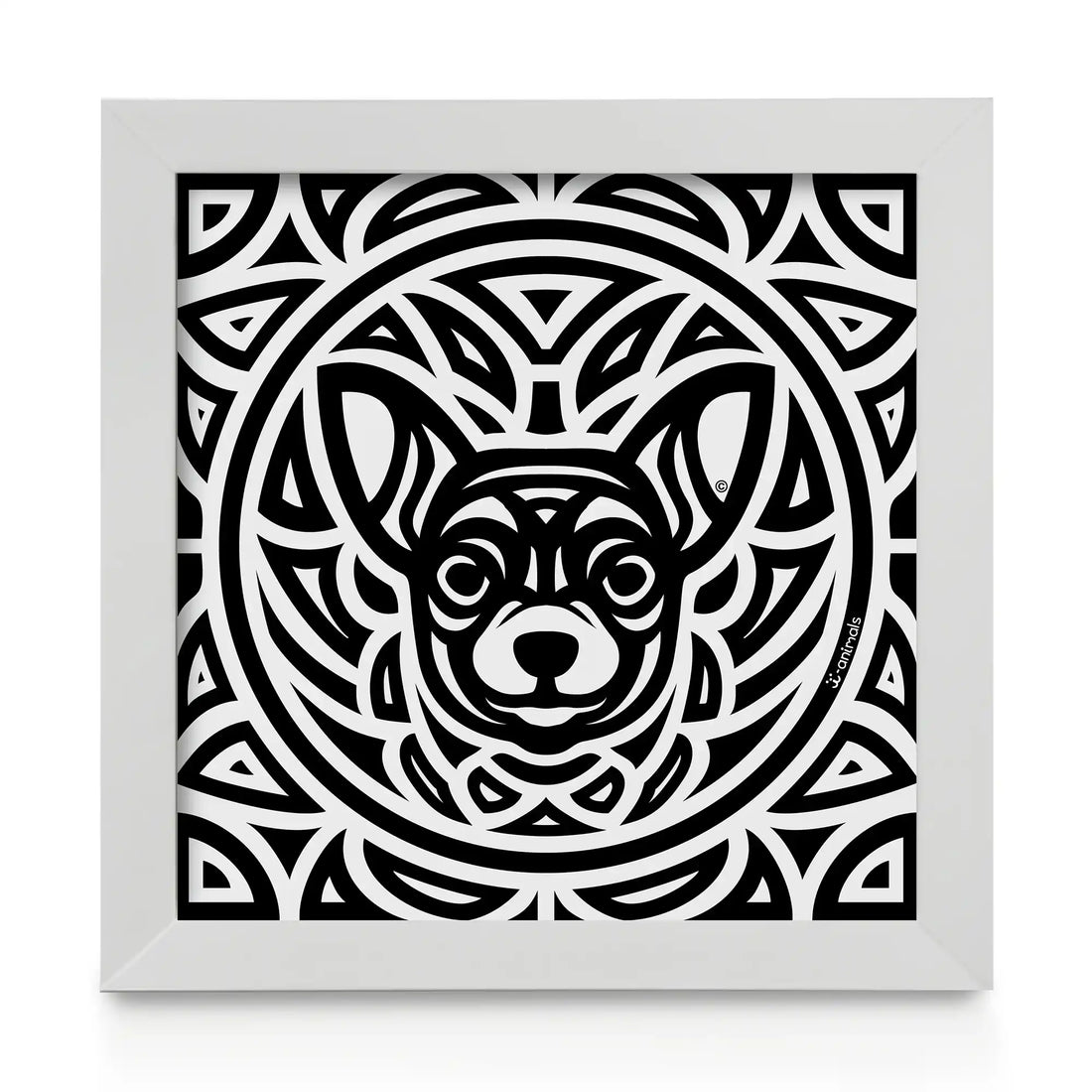 Quadro decorativo Chihuahua - Total - Tribal