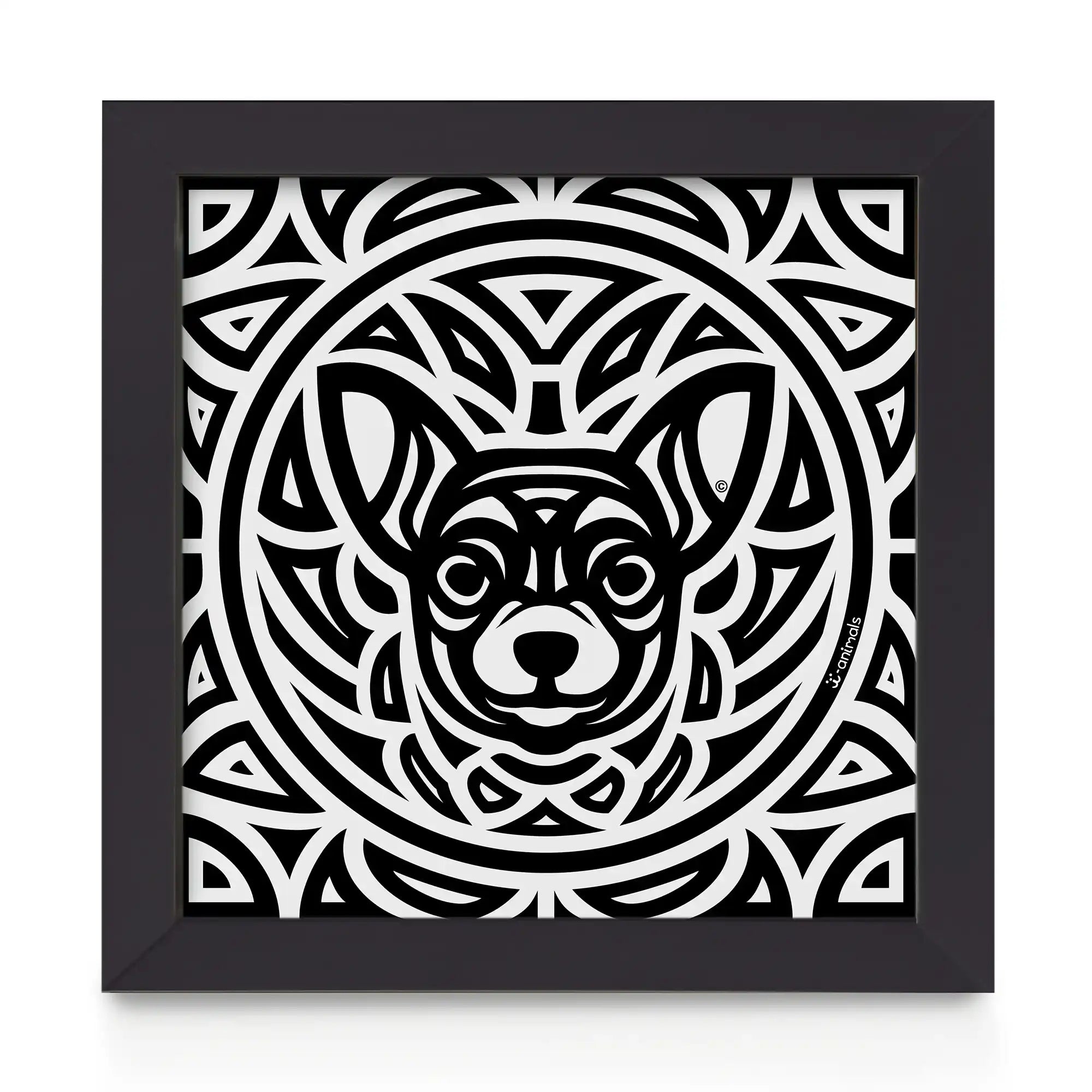 Quadro decorativo Chihuahua - Total - Tribal