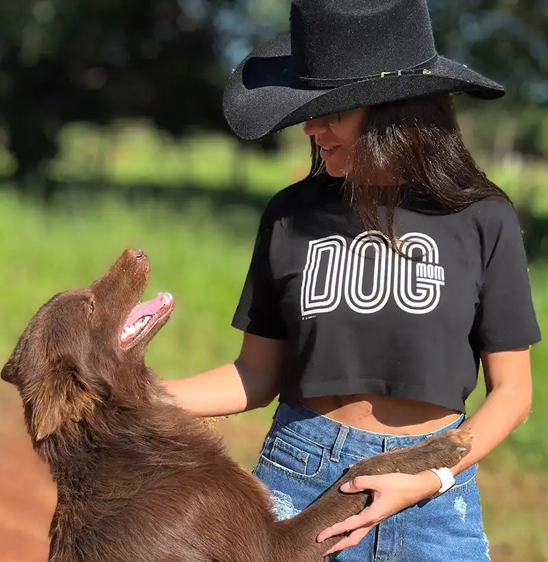 Cropped Dog Mom - Coleção Afeto