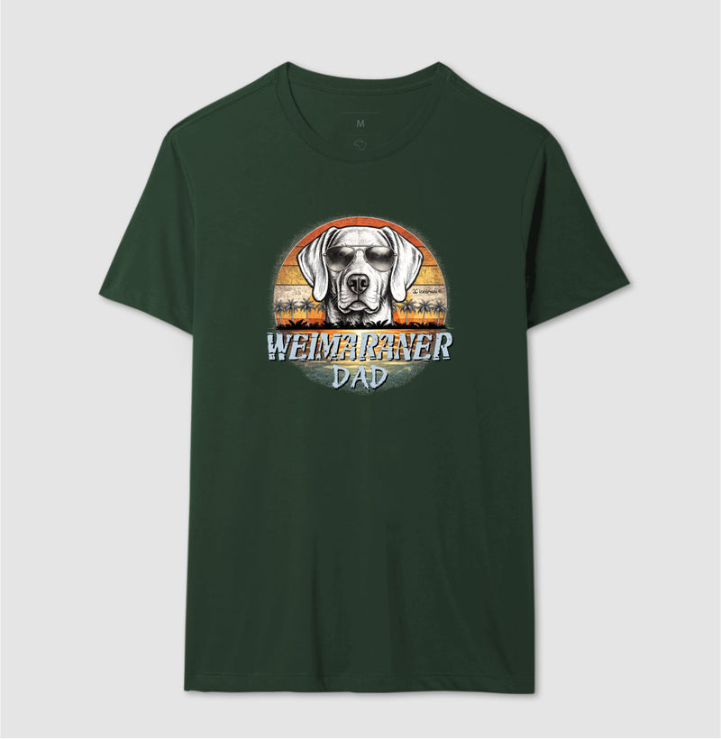 Camiseta Weimaraner DAD Sunset Vintage - Família