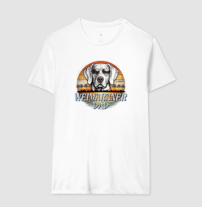 Camiseta Weimaraner DAD Sunset Vintage - Família