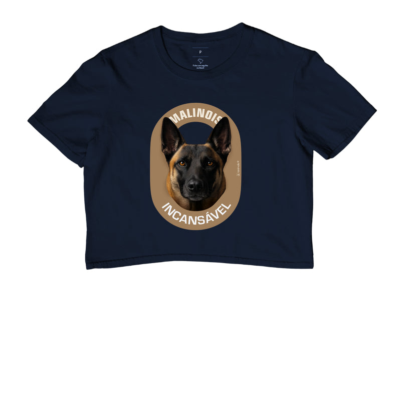 Camiseta Cropped Malinois Incansável - Essência