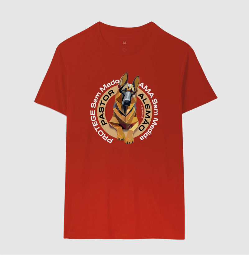 Camiseta Pastor Alemão - Protege sem Medo - Essência