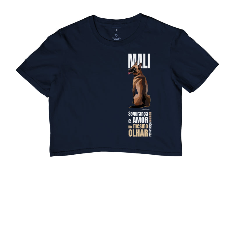 Camiseta Cropped Malinois - Olhar - Essência