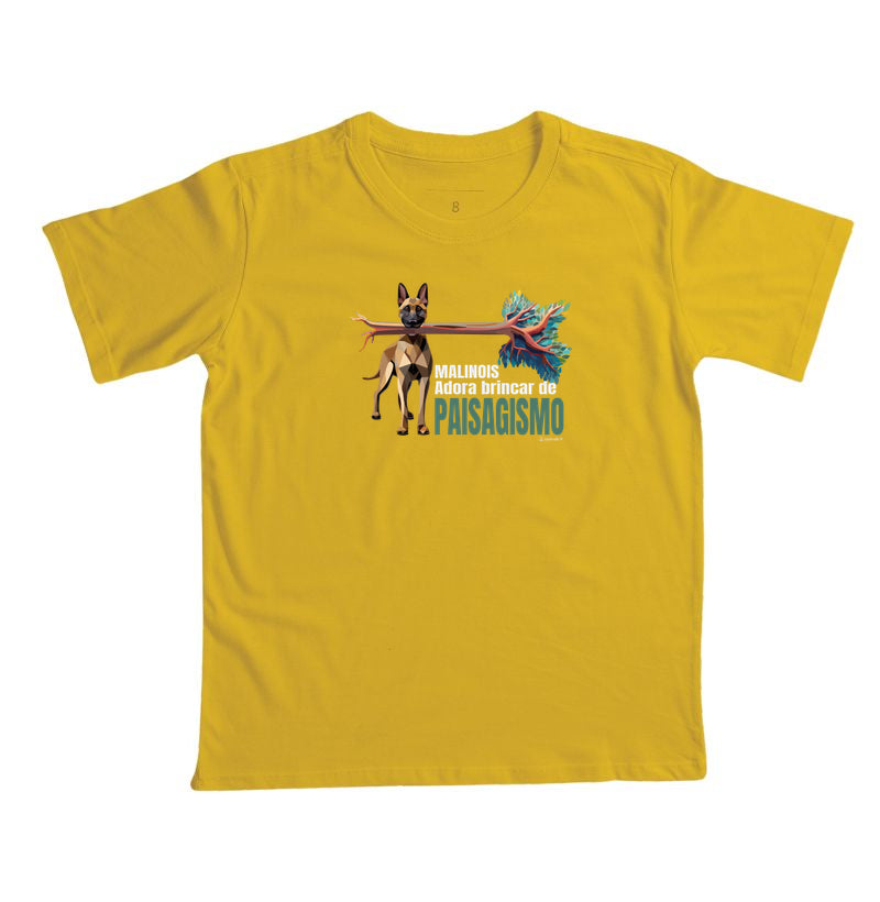 Camiseta Infantil Malinois Paisagismo - Essência