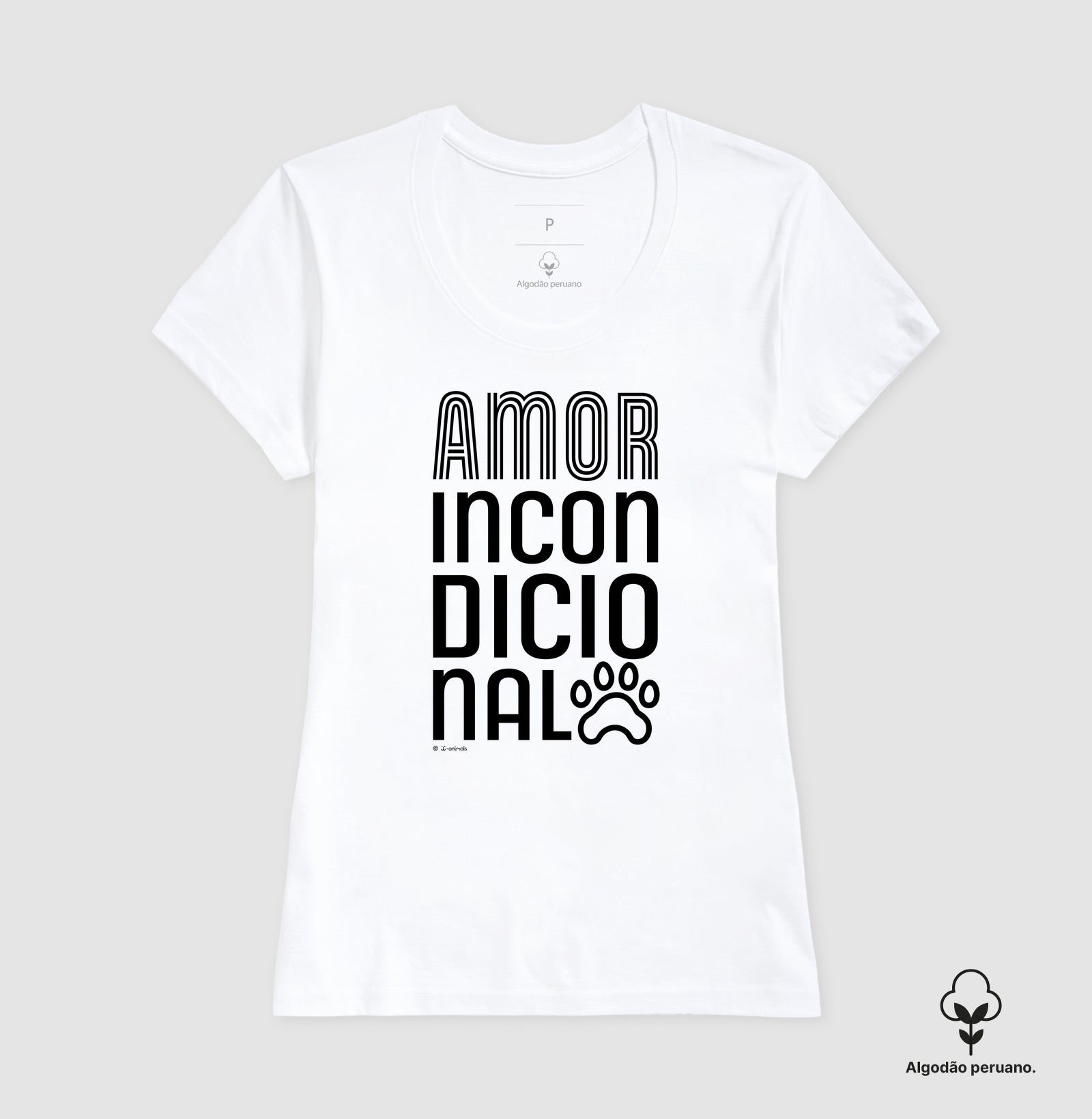 Camiseta “INCA SOFT” Amor Incondicional - Coleção AFETO