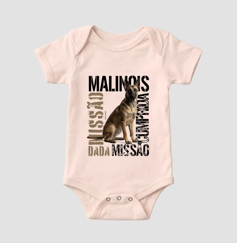 Body Infantil Malinois Missão Cumprida - Essência