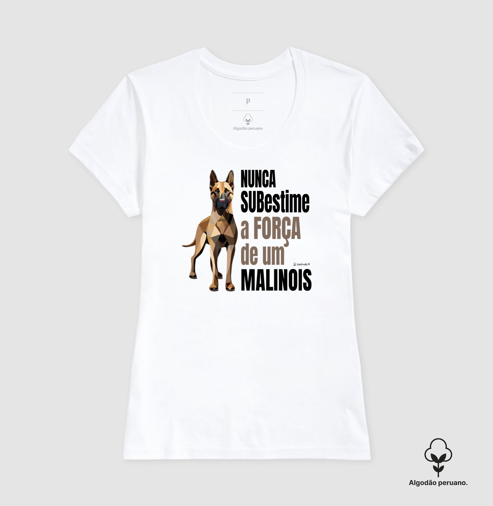 Camiseta Malinois “INCA SOFT” Nunca Subestime - Essência