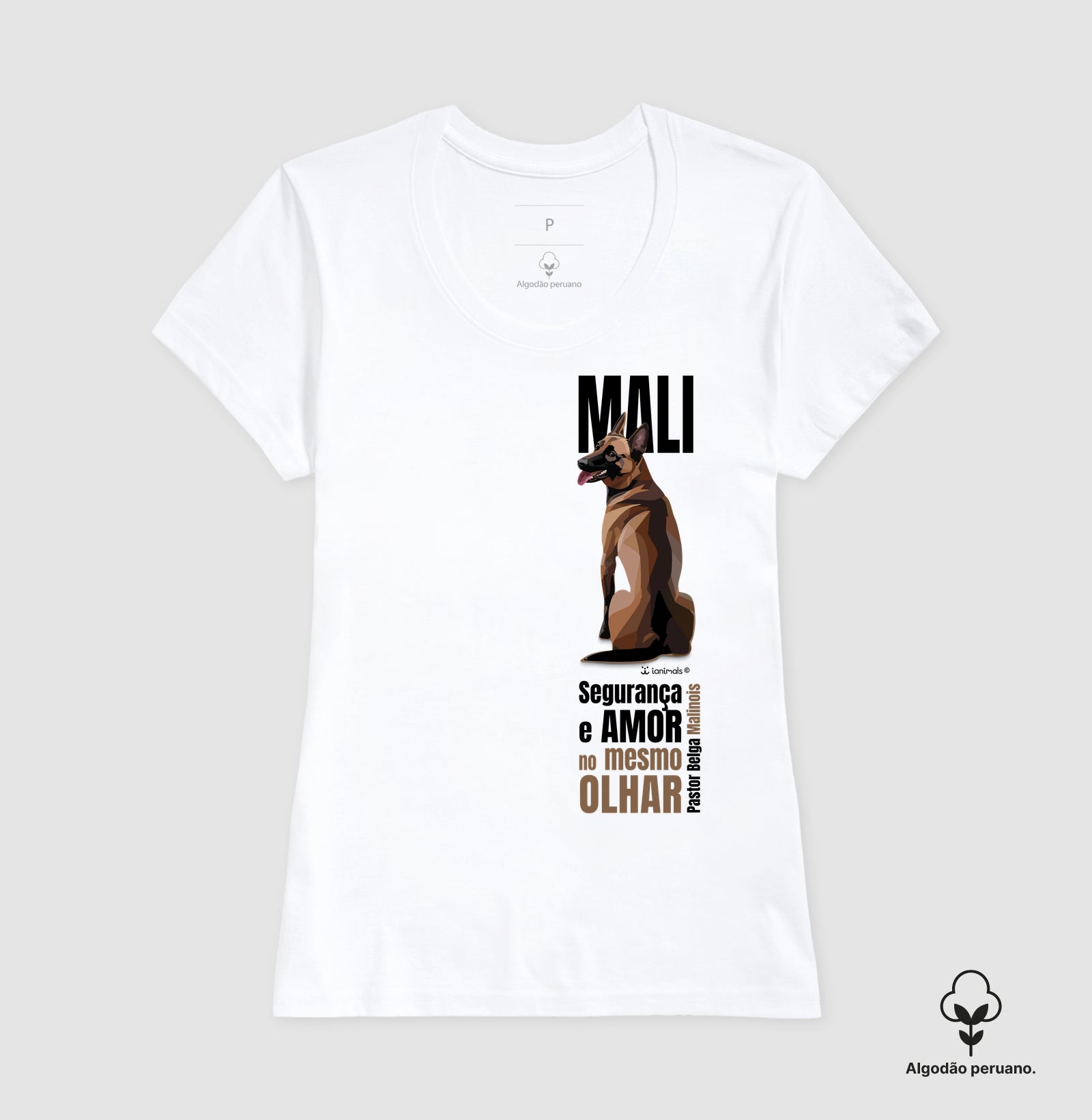 Camiseta INCA SOFT Malinois - Olhar - Essência