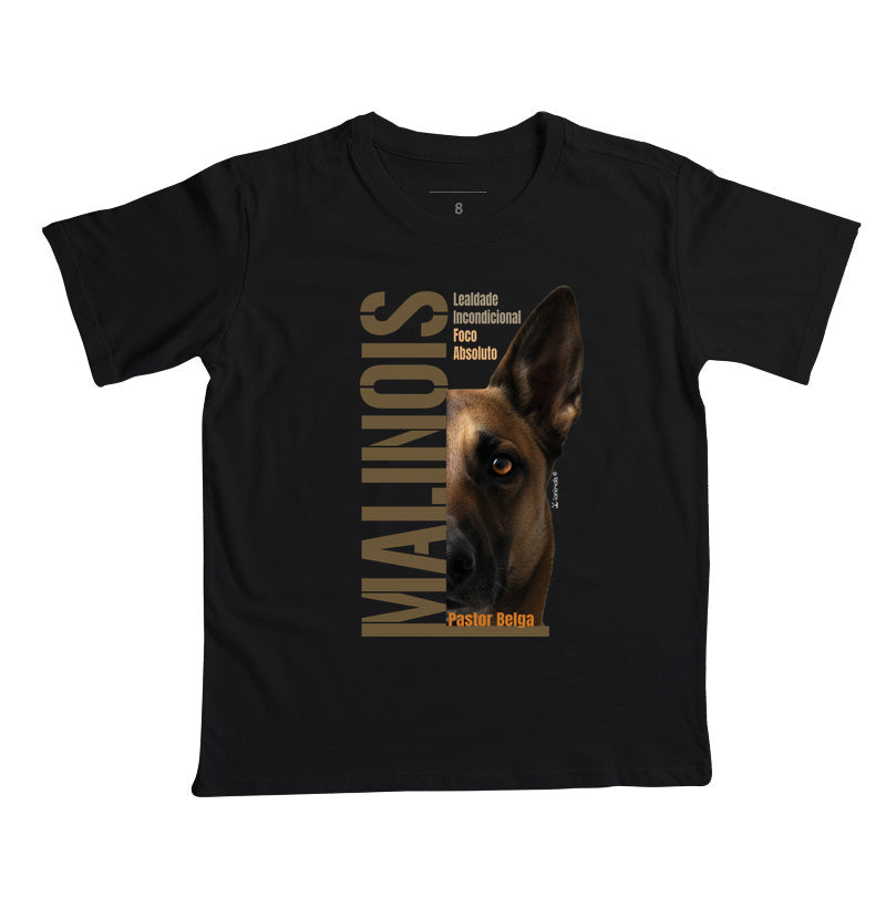 Camiseta Infantil Malinois Foco Absoluto - Essência