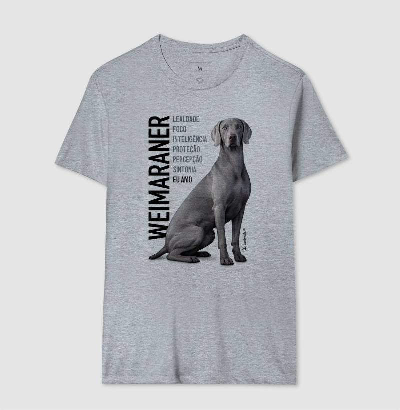 Camiseta Weimaraner Eu Amo - Essência