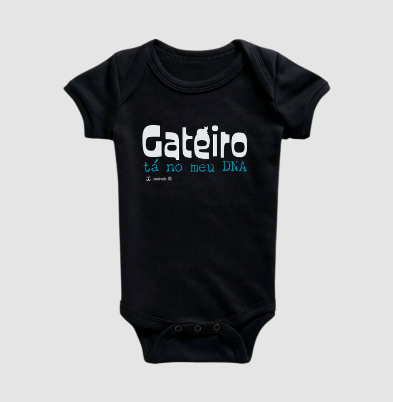 Body Infantil Gateiro tá no meu DNA - Afeto
