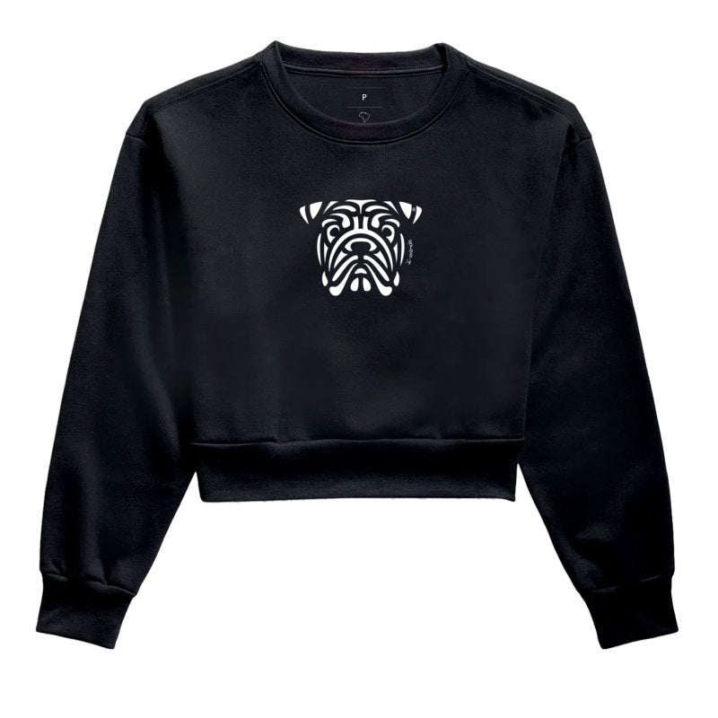 Moletom Cropped Buldogue Inglês - Tribal