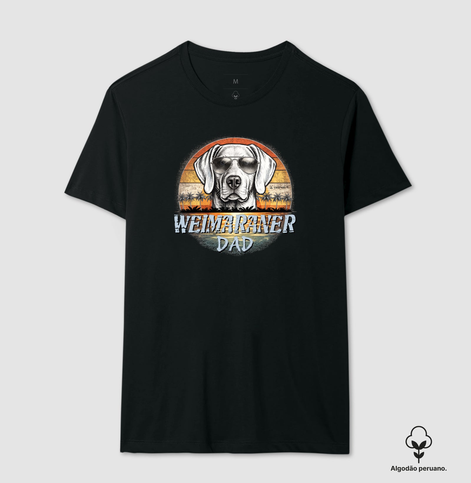 Camiseta INCA SOFT Weimaraner DAD Sunset Vintage - Família