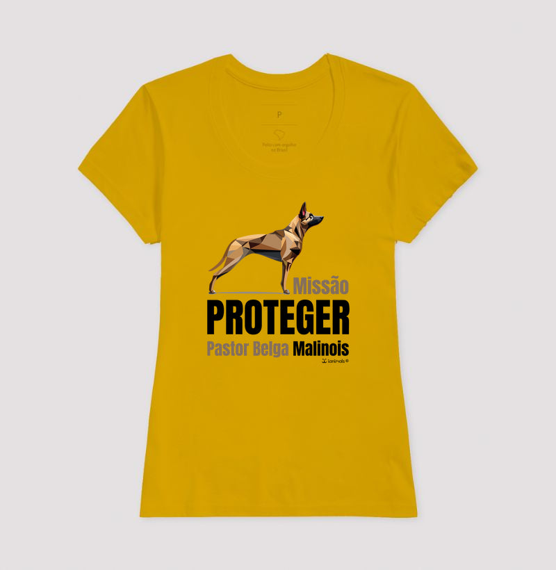 Camiseta Malinois Missão  Proteger - Essência