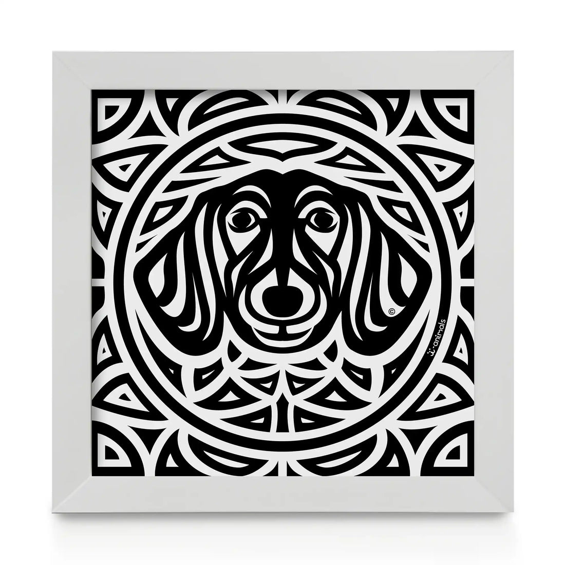 Quadro decorativo Dachshund - Total - Tribal