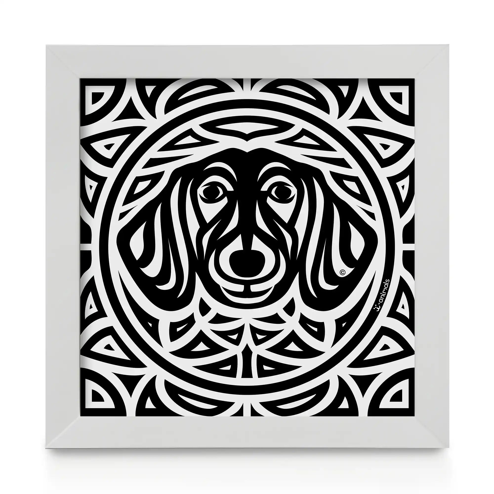 Quadro decorativo Dachshund - Total - Tribal