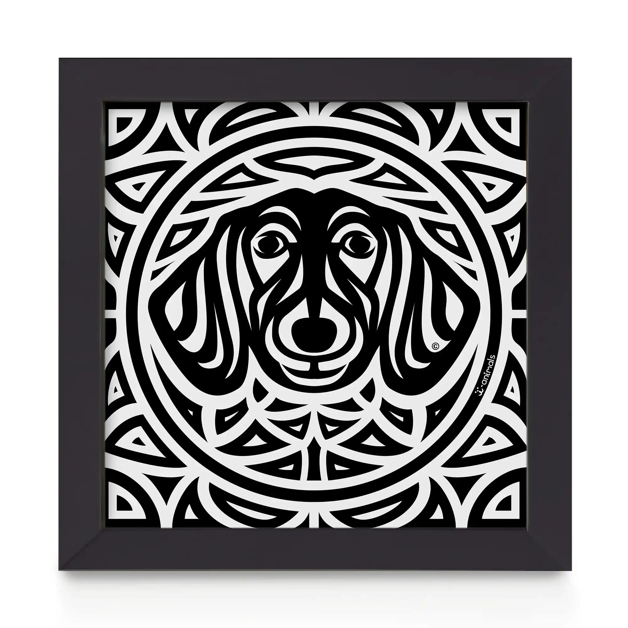 Quadro decorativo Dachshund - Total - Tribal