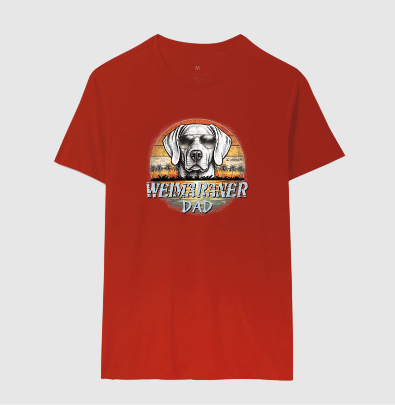 Camiseta Weimaraner DAD Sunset Vintage - Família