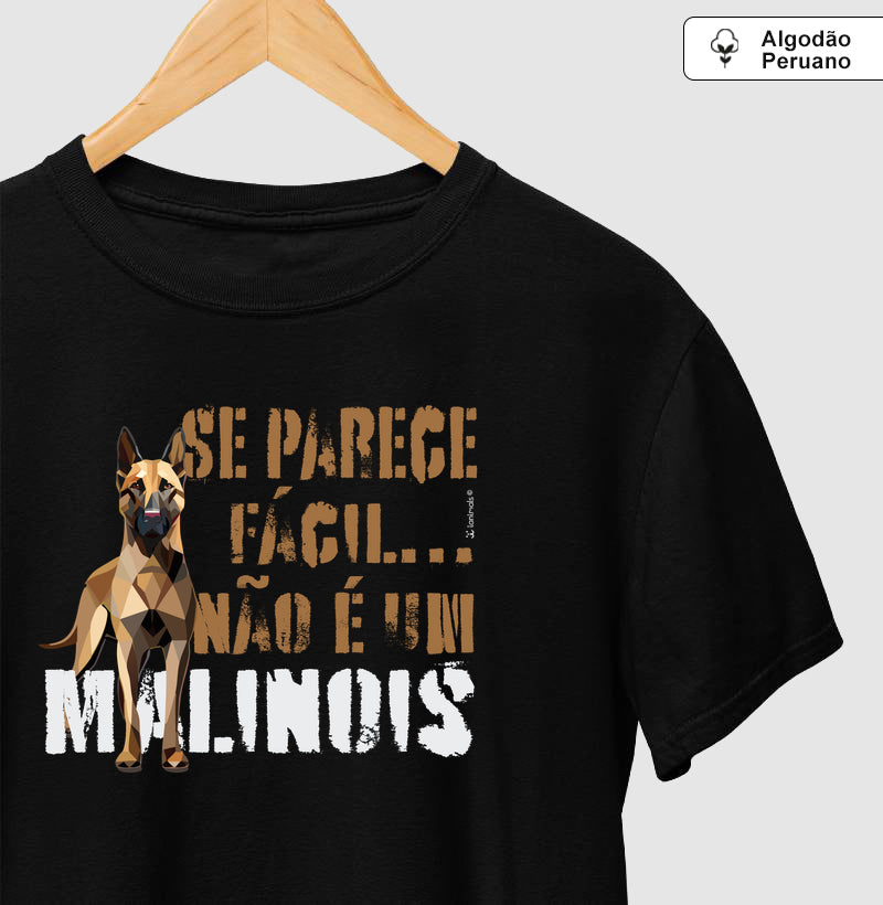 Camiseta INCA SOFT Malinois Parece Fácil  - Essência