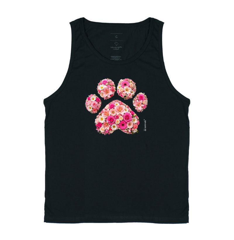 Regata Pata em Flor - Pets - Afeto
