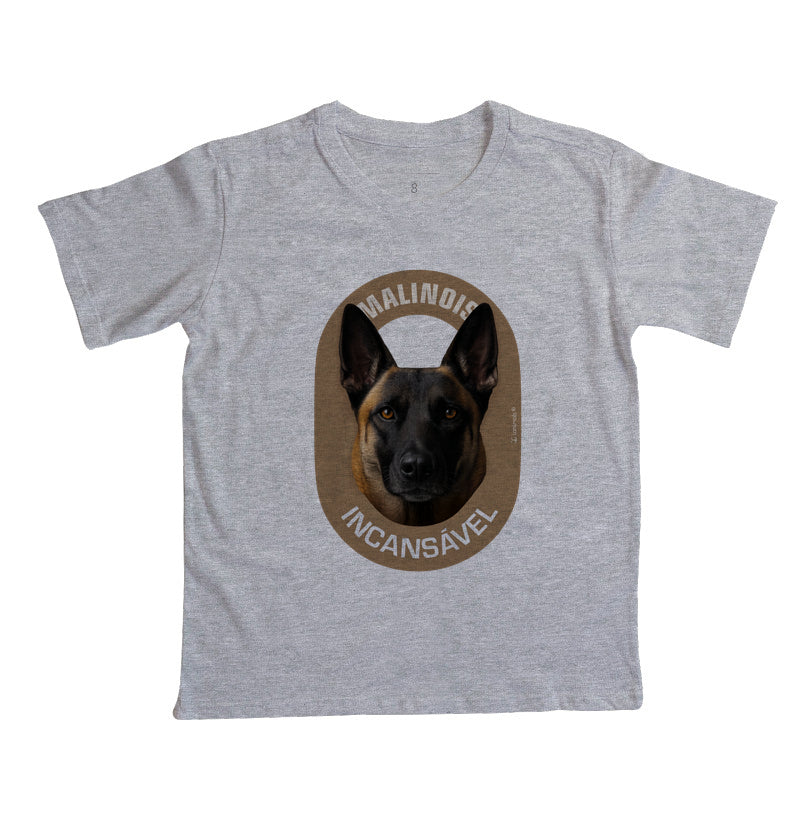 Camiseta Infantil Malinois Incansável - Essência