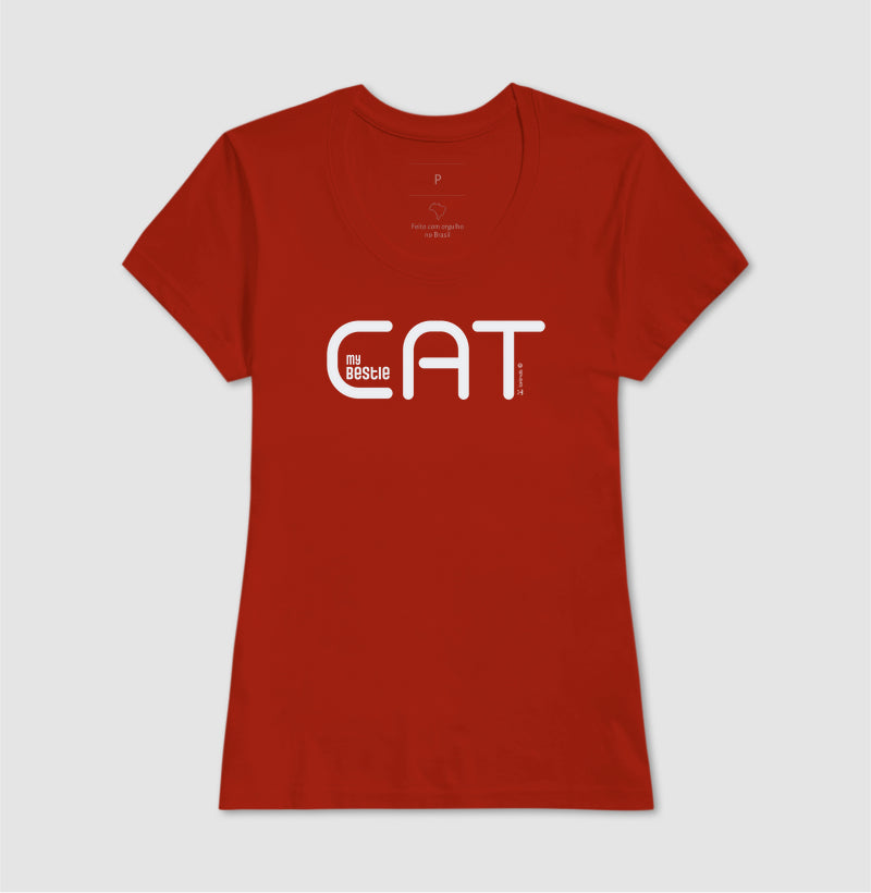 Camiseta Cat My Bestie - Afeto