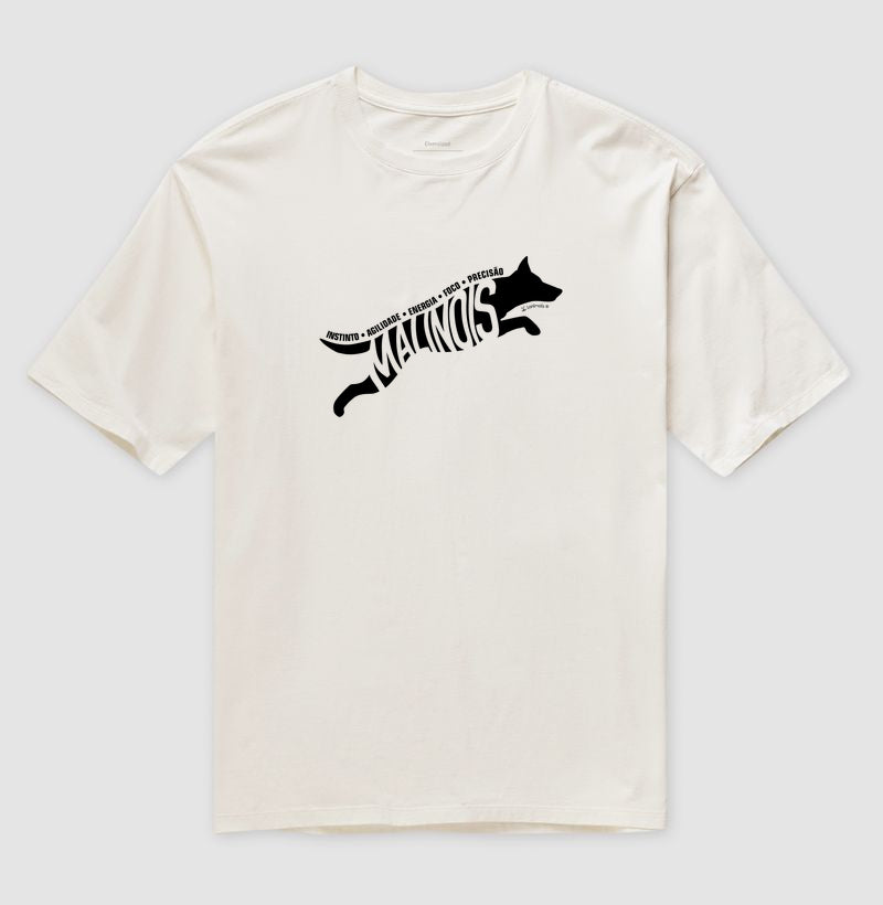Camiseta Oversized Malinois Instinto - Essência