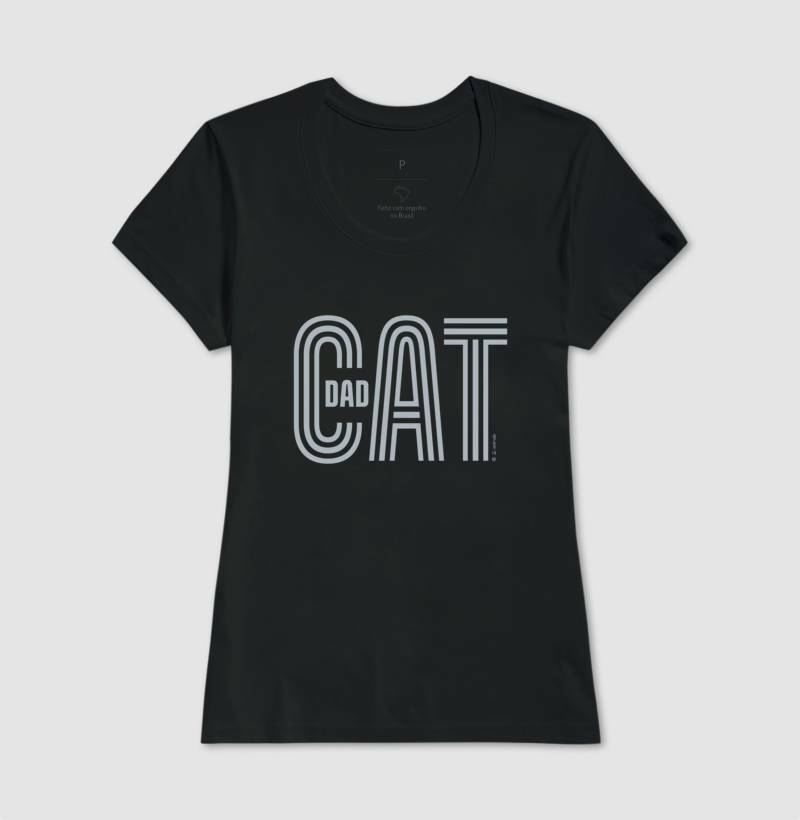 Camiseta Cat Dad - Coleção AFETO