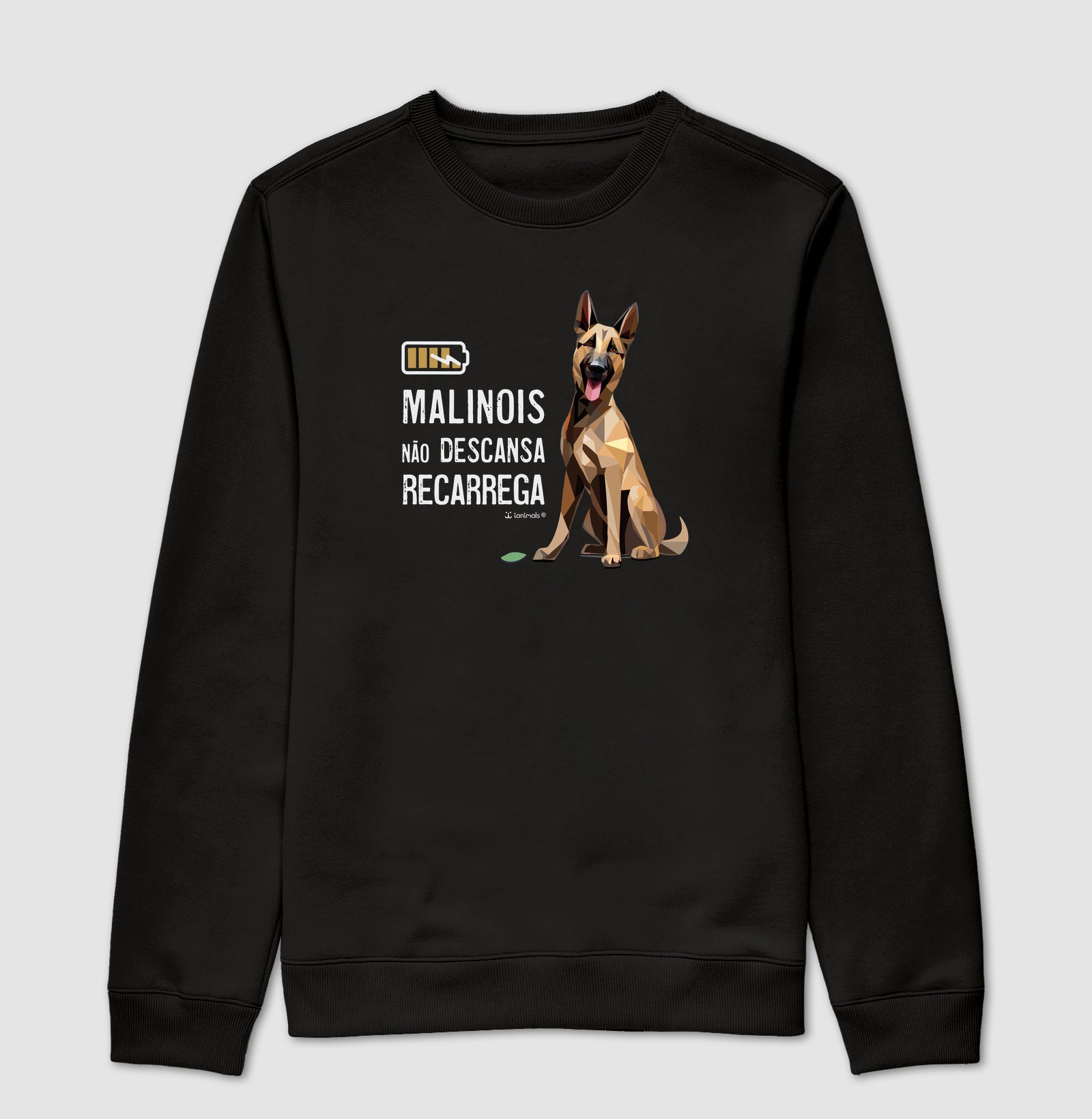 Moletom Suéter Malinois Não Descansa - Essência