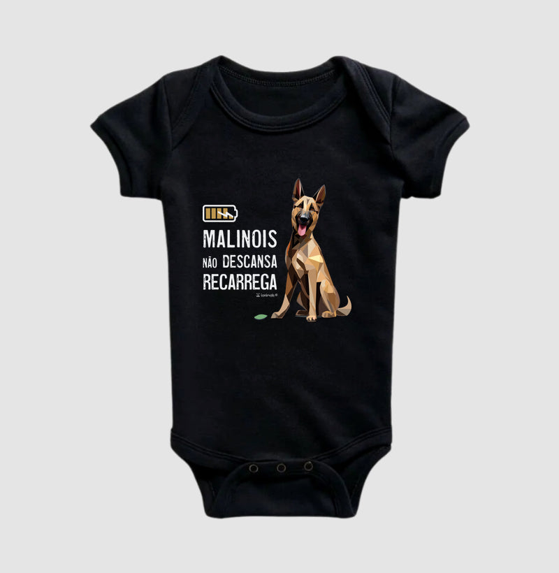 Body Infantil Malinois Não Descansa - Essência