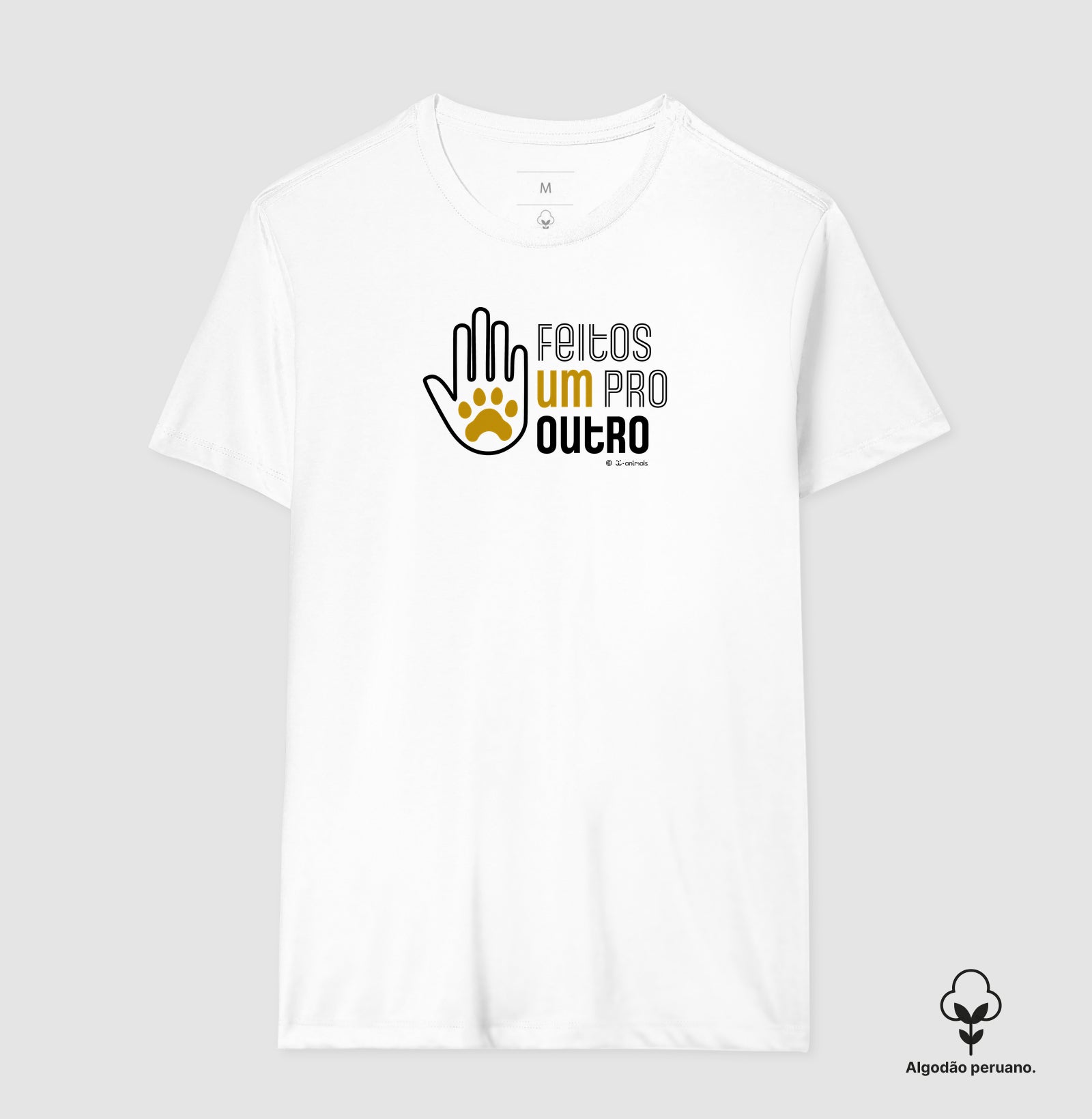 Camiseta “INCA SOFT” Pets, Feitos um Pro Outro  - Coleção AFETO