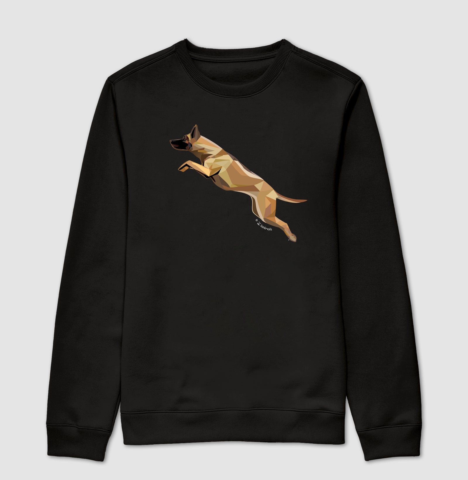 Moletom Suéter Malinois Saltando - Perfil / Geoma