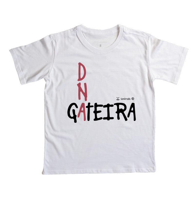 Camiseta Infantil DNA Gateira - Afeto