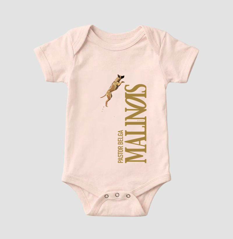 Body Infantil Pastor Belga Malinois O Salto - Geoma