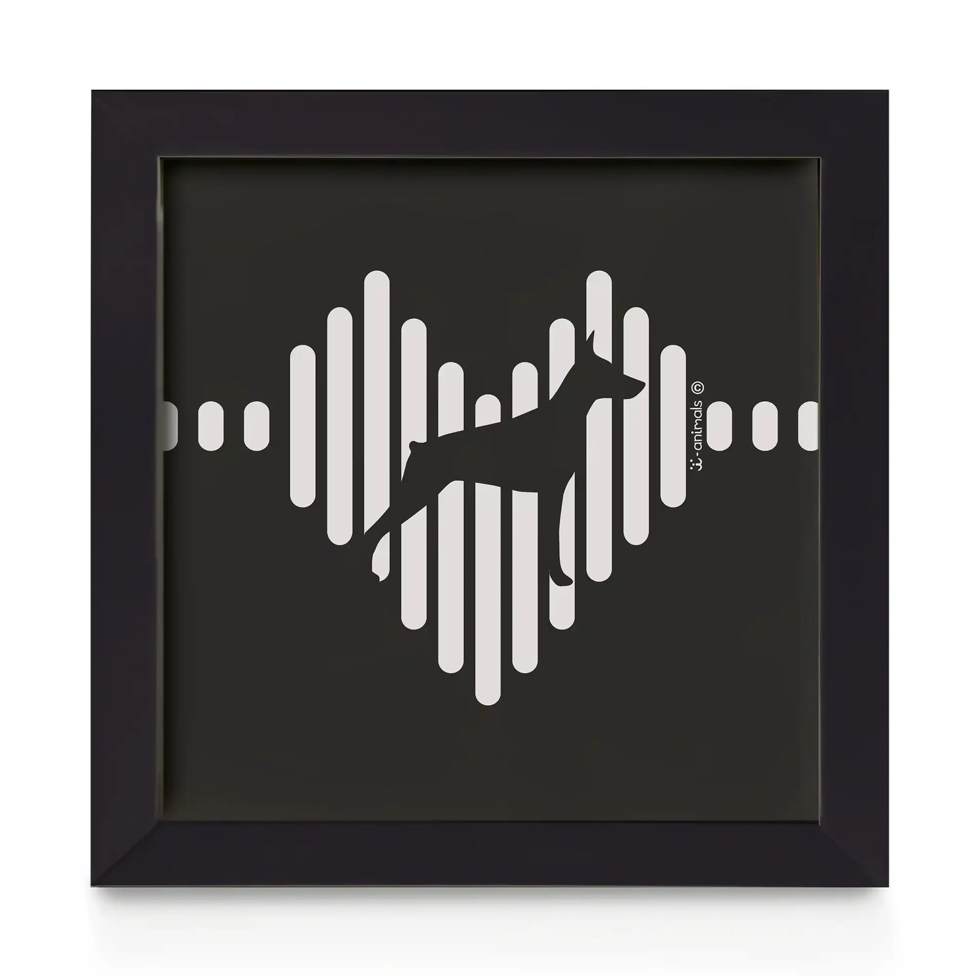 Quadro decorativo Doberman - Coração