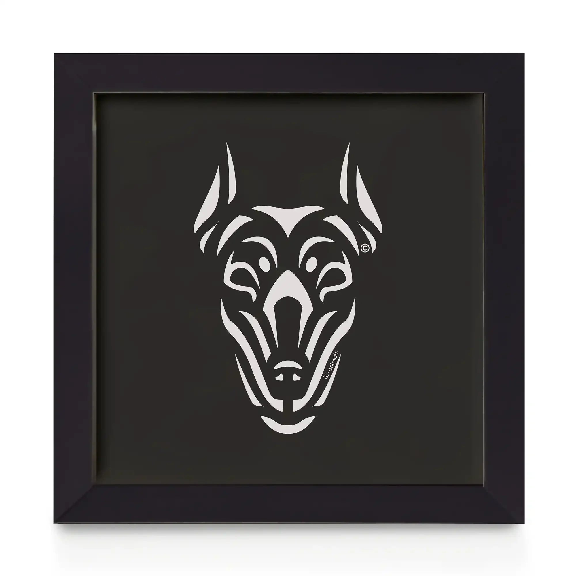 Quadro decorativo Doberman - Tribal