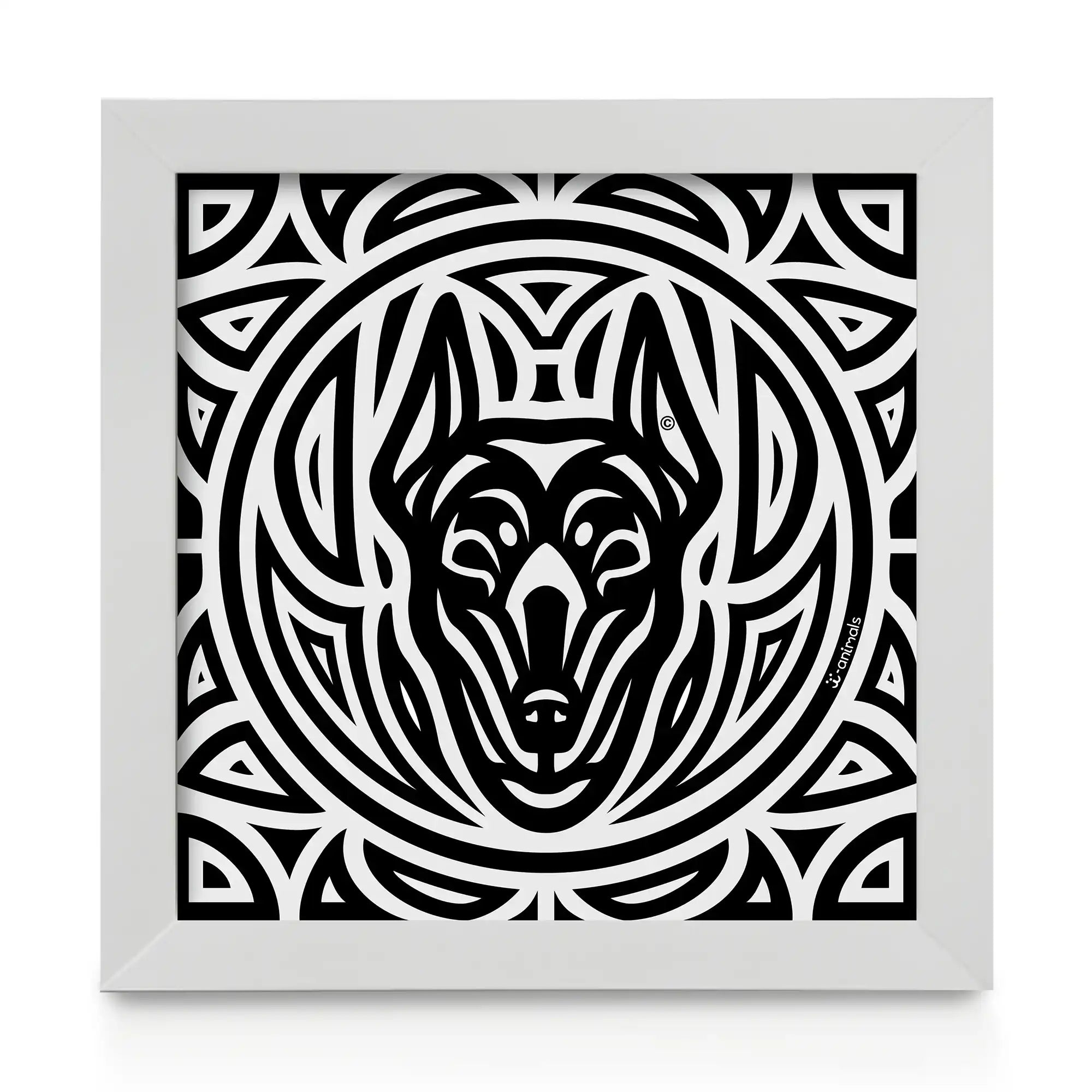 Quadro decorativo Doberman - Total - Tribal