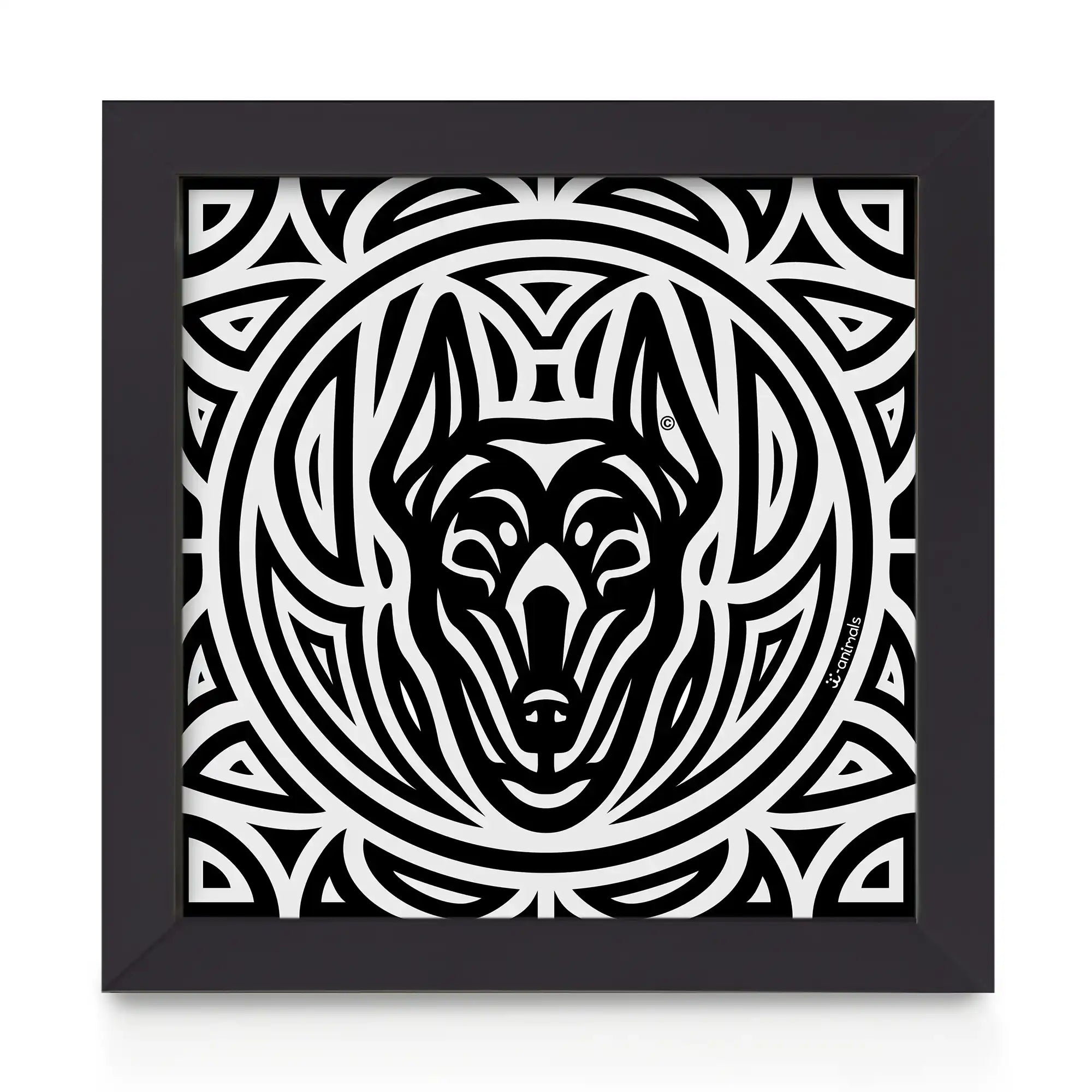 Quadro decorativo Doberman - Total - Tribal