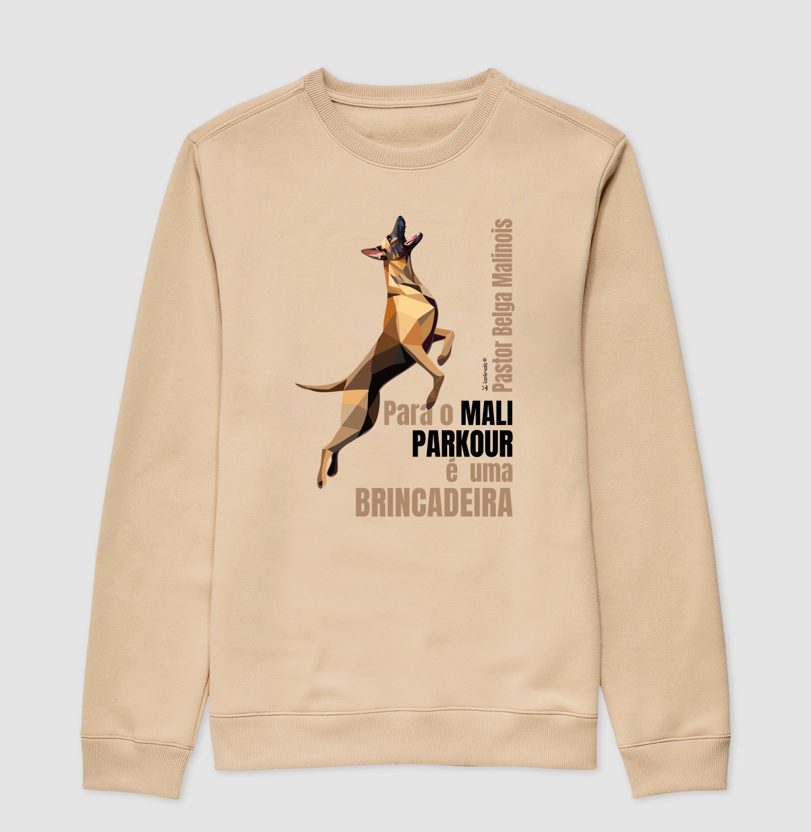 Moletom Suéter Malinois Parkour é Brincadeira