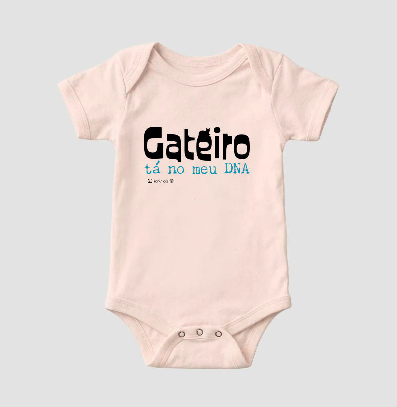 Body Infantil Gateiro tá no meu DNA - Afeto