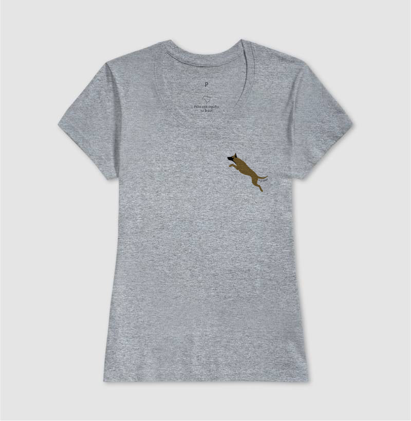Camiseta Malinois. Saltando - Perfil / Side