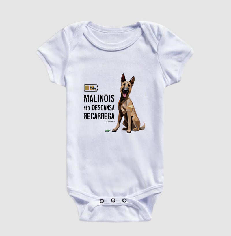 Body Infantil Malinois Não Descansa - Essência