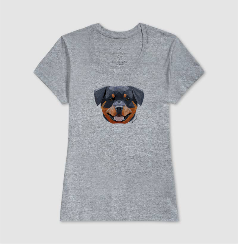 Camiseta Rottweiler Feliz - Geoma