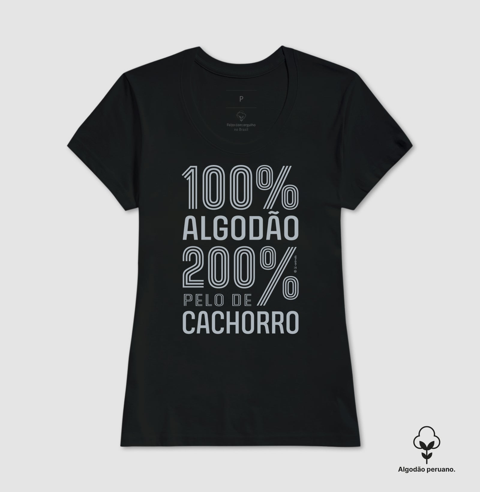 Camiseta “INCA SOFT” 200% pelo de Cachorro - Coleção AFETO