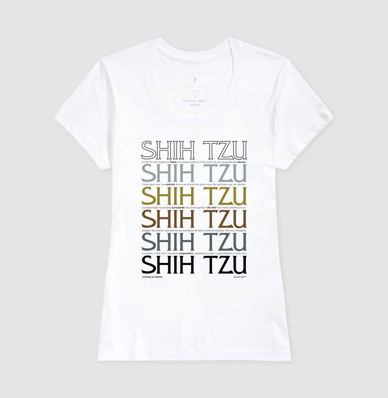 Camiseta Shih Tzu - Origem