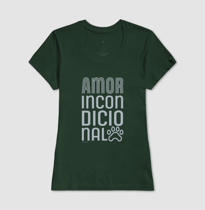 Camiseta Pets, Amor Incondicional - Coleção AFETO