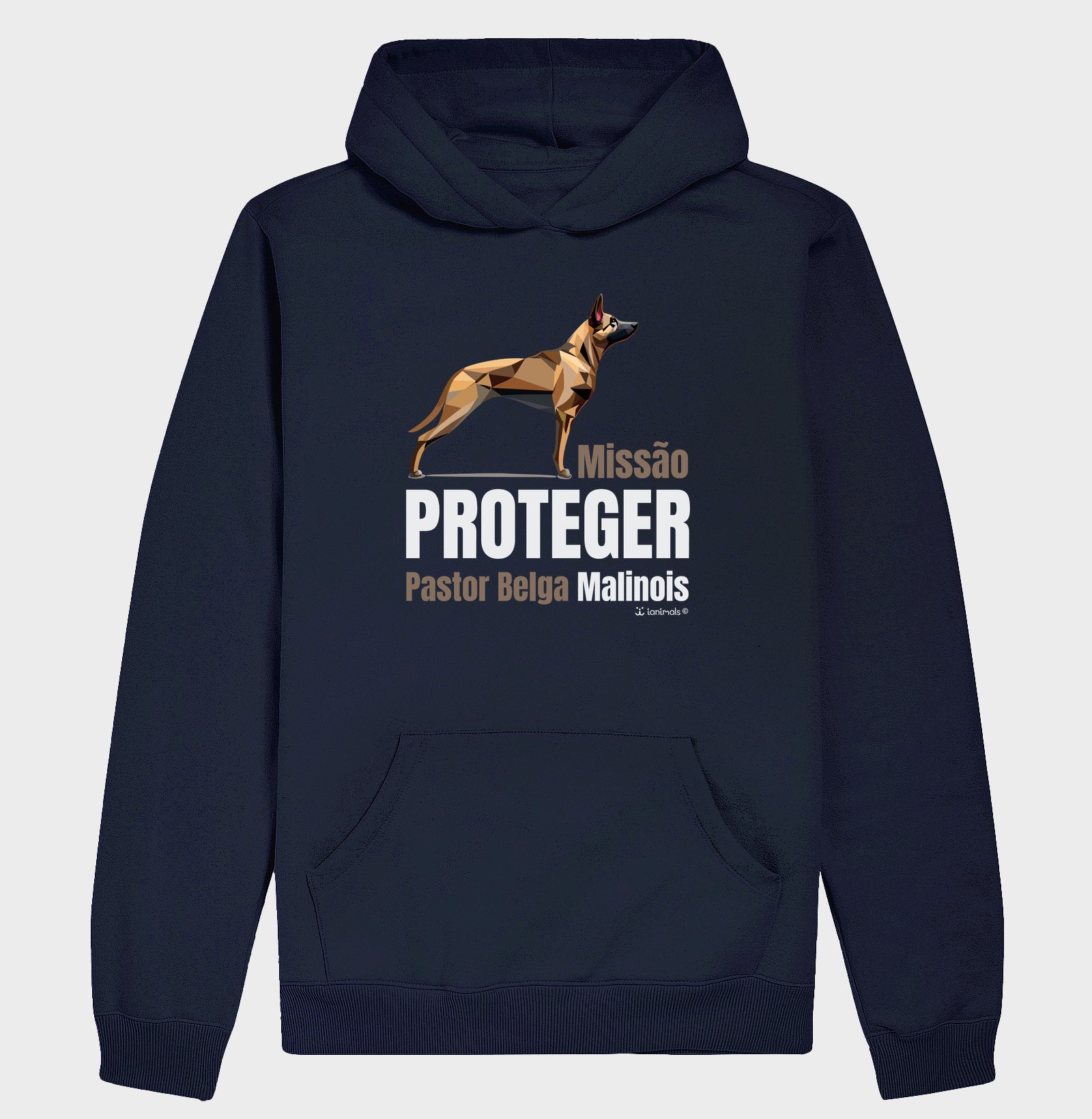 Moletom com Capuz Malinois Missão  Proteger - Essência