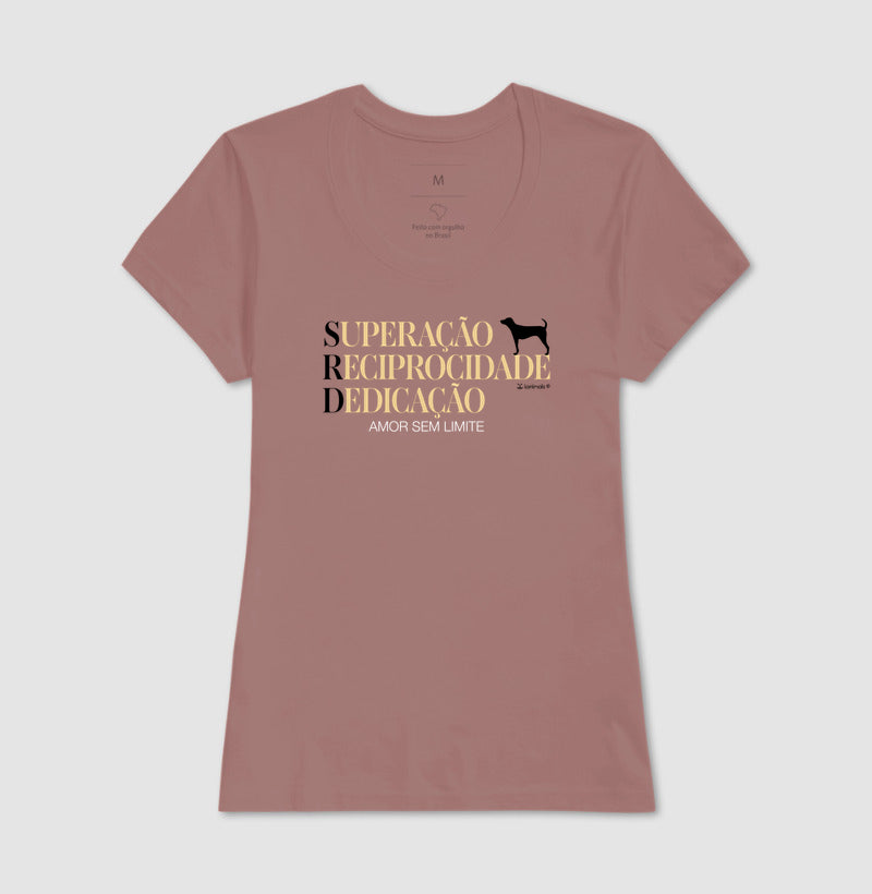 Camiseta SRD - Superação Reciprocidade Dedicação - Essência